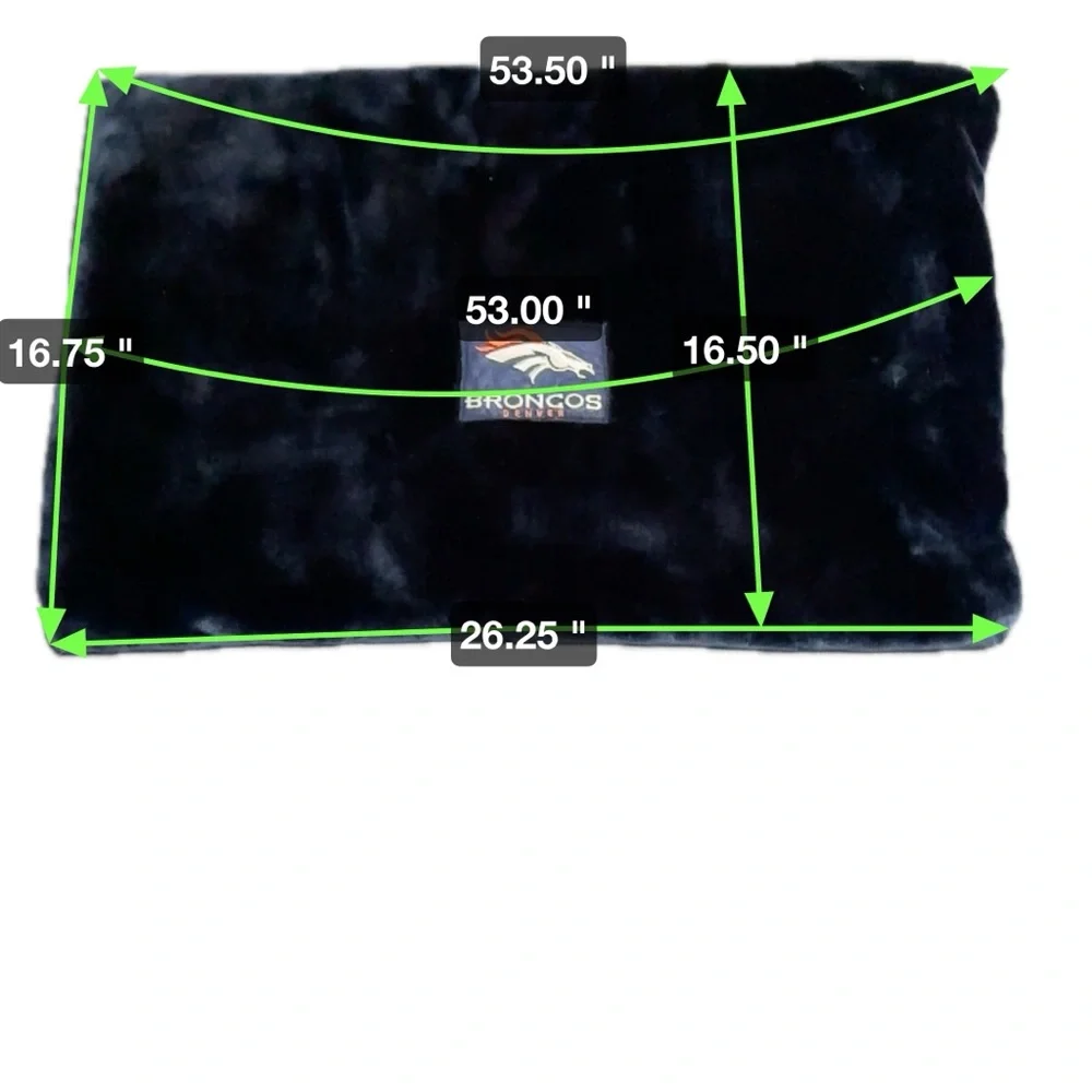 DENVER BRONCOS NAVY BLUE STANDARD  PILLOW SHAM‎ ONE